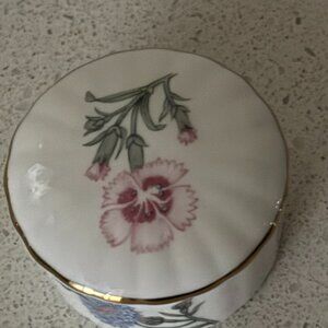 Vintage Aynsley Fine China Trinket  Pot with Lid
